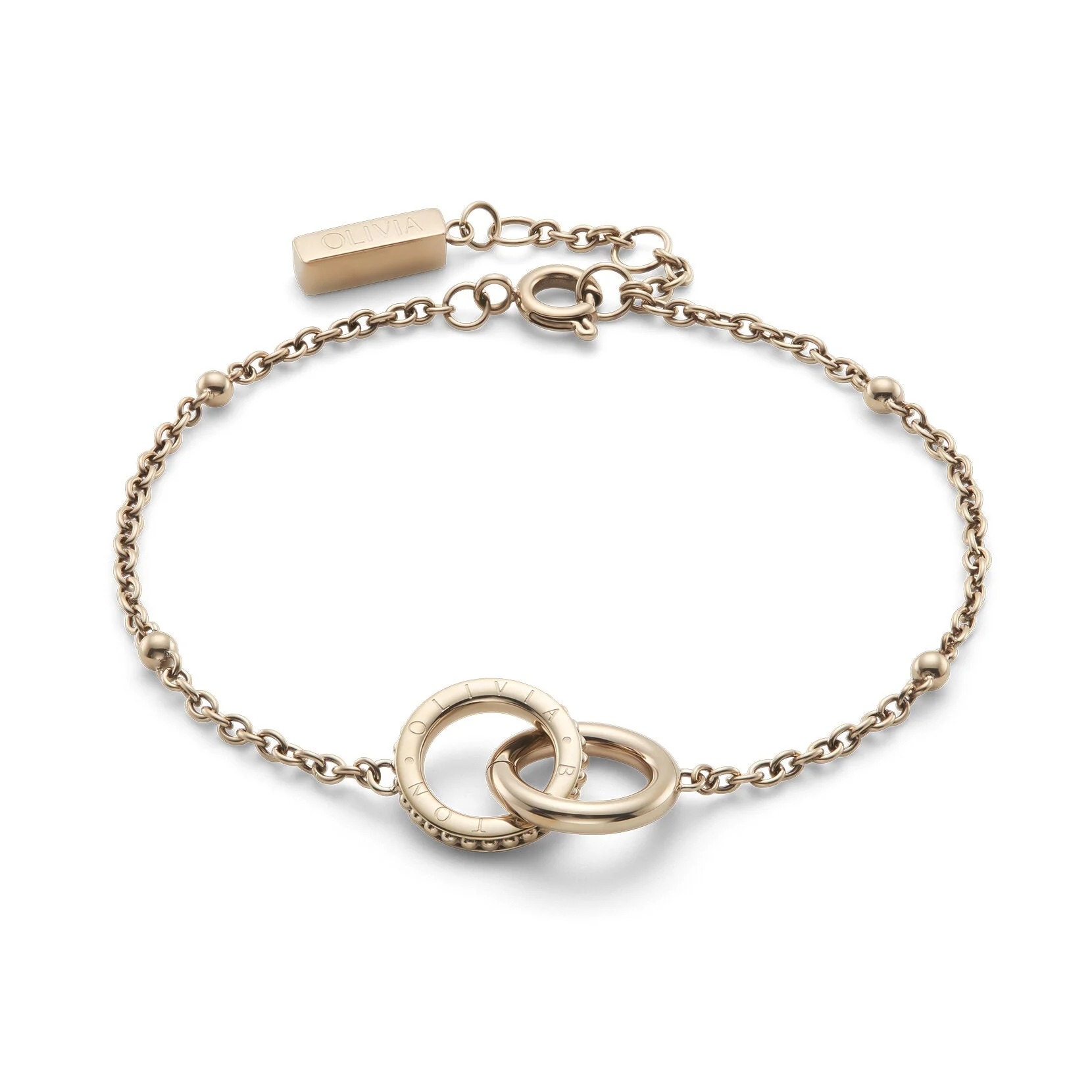 Olivia Burton Amity Interlock Rose Gold Bracelet - Image 2