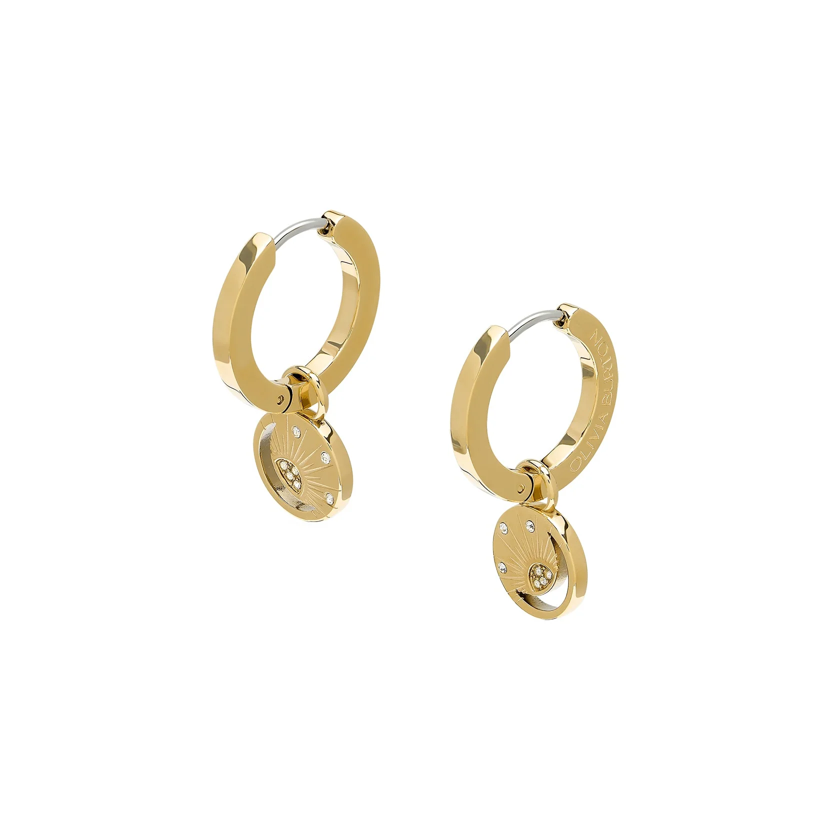 Olivia Burton Gold Celestial Sun Drop Earrings - Image 3