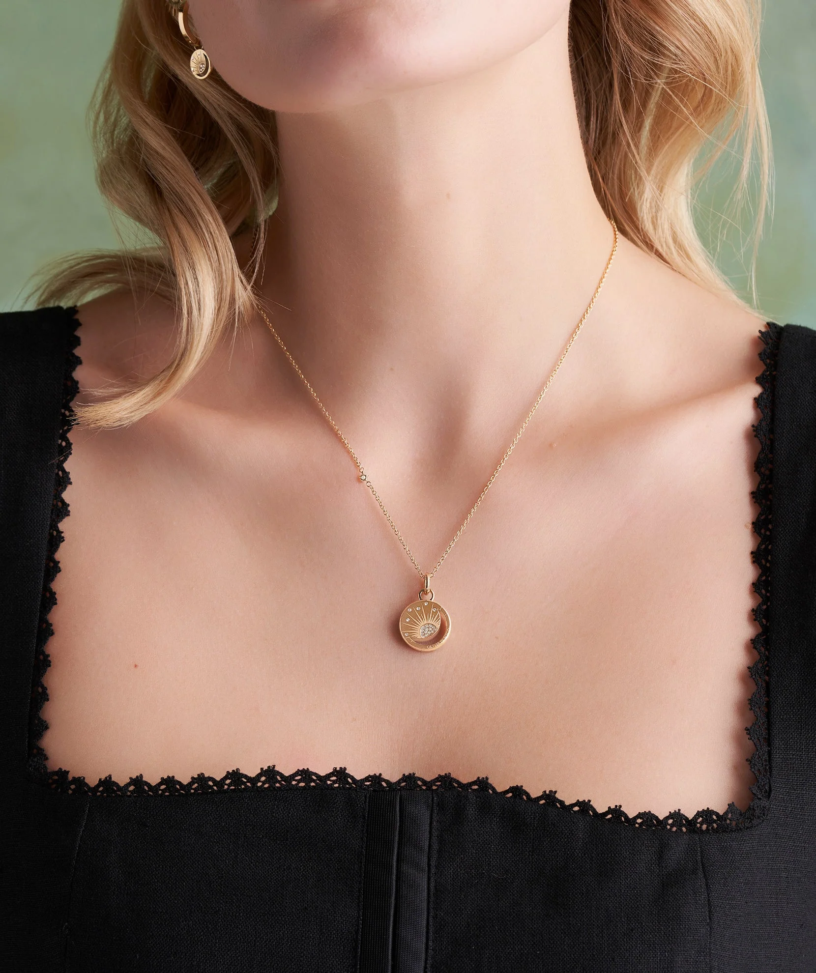 Olivia Burton Gold Celestial Sun Necklace - Image 2