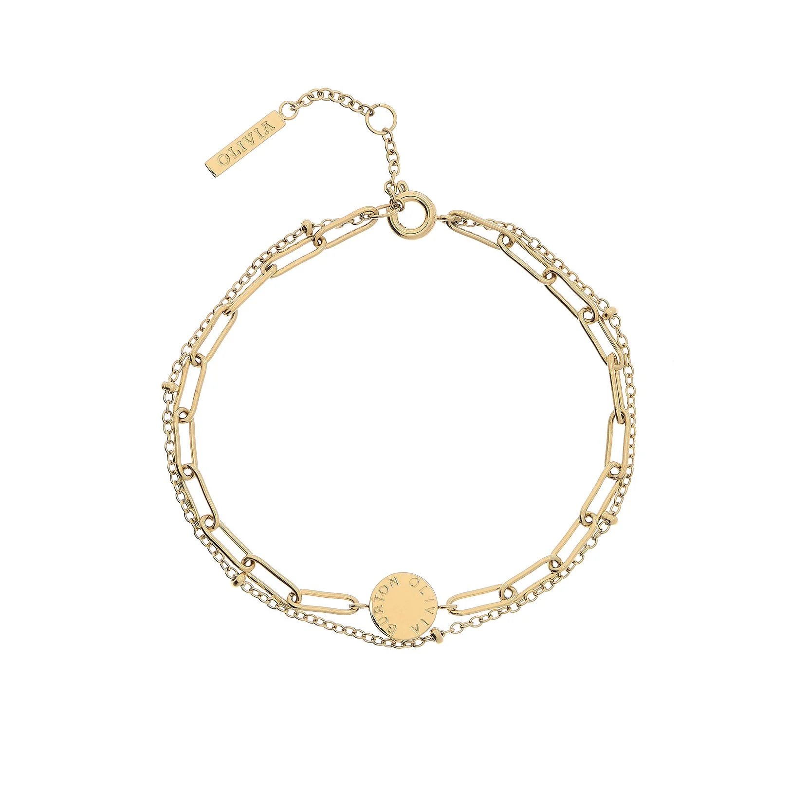 Olivia Burton Classic Illusion Gold Stacking Bracelet