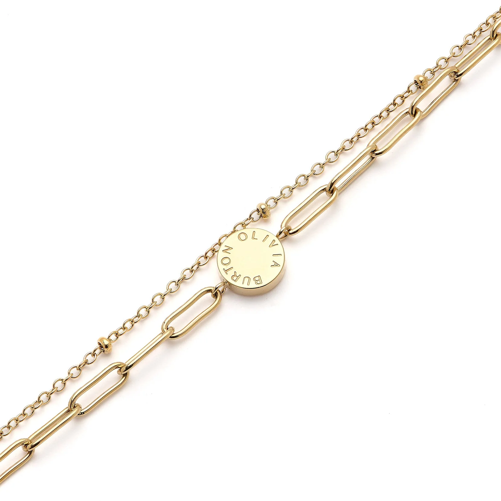 Olivia Burton Classic Illusion Gold Stacking Bracelet - Image 3