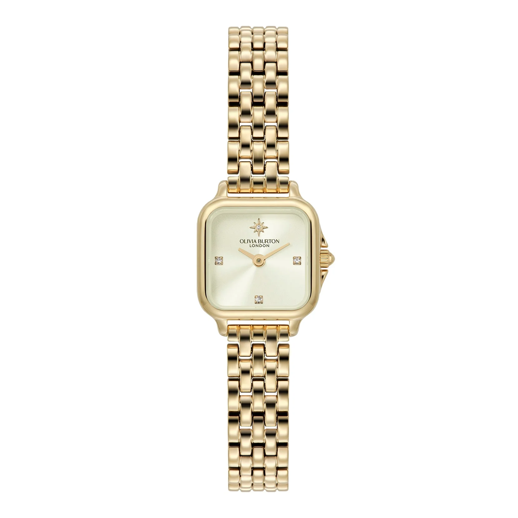 Olivia Burton Gold Grosvenor Mini Ivory Dial Watch