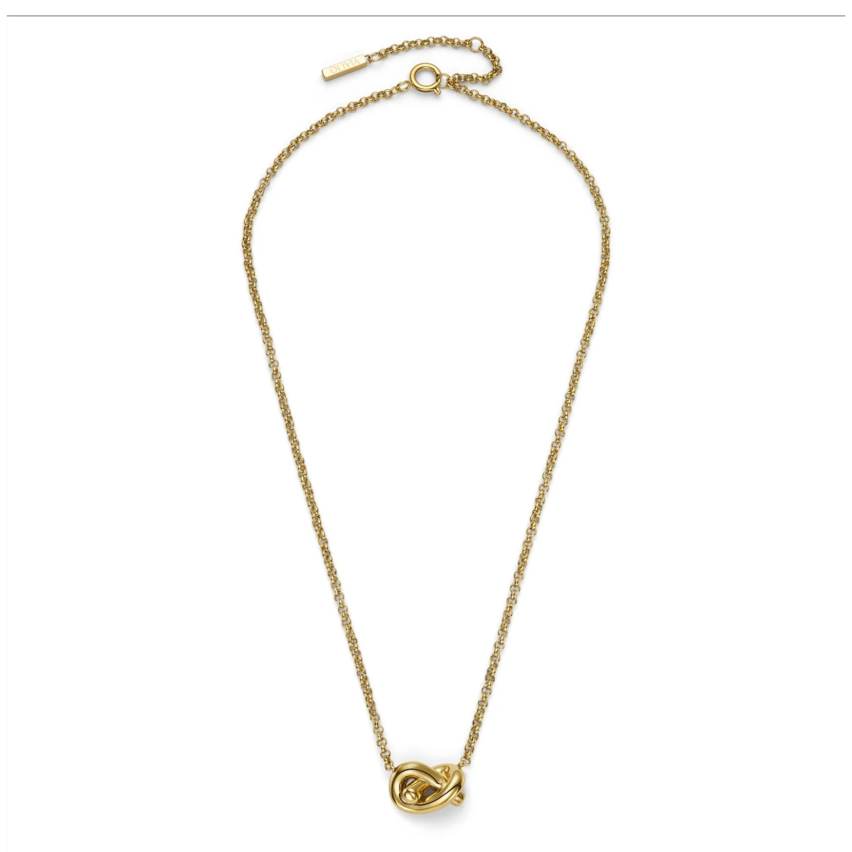 Olivia Burton Gold Lover's Knot Necklace - Image 4