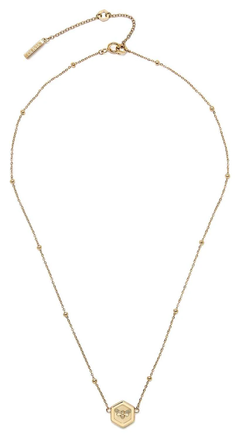 Olivia Burton Gold Minima Bee Pendant Necklace - Image 5