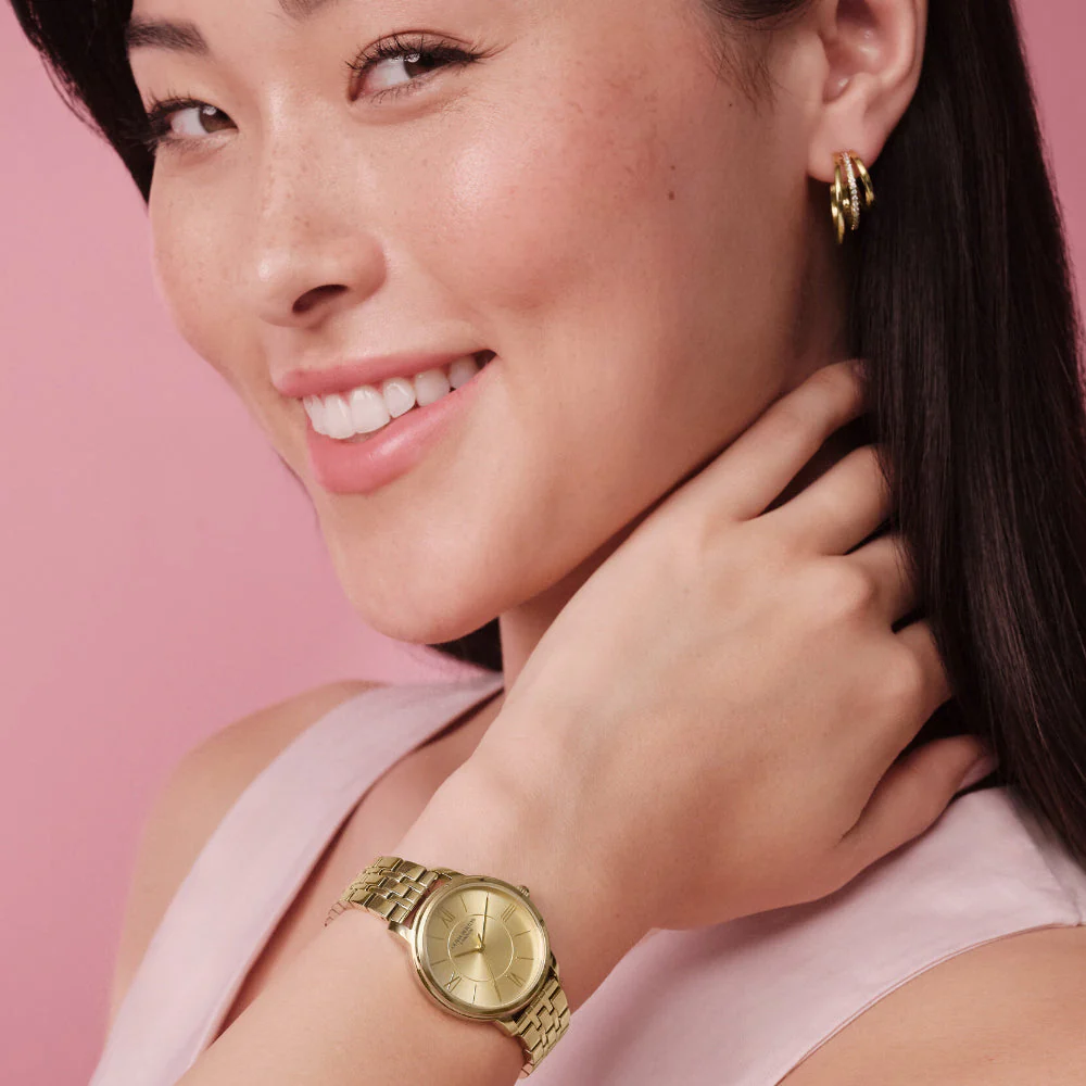 Olivia Burton Gold Westbourne Stainless Steel Watch - Image 2
