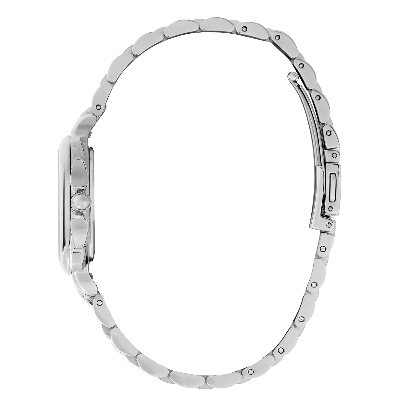Olivia Burton Silver Grosvenor Square Dial Watch - Image 5