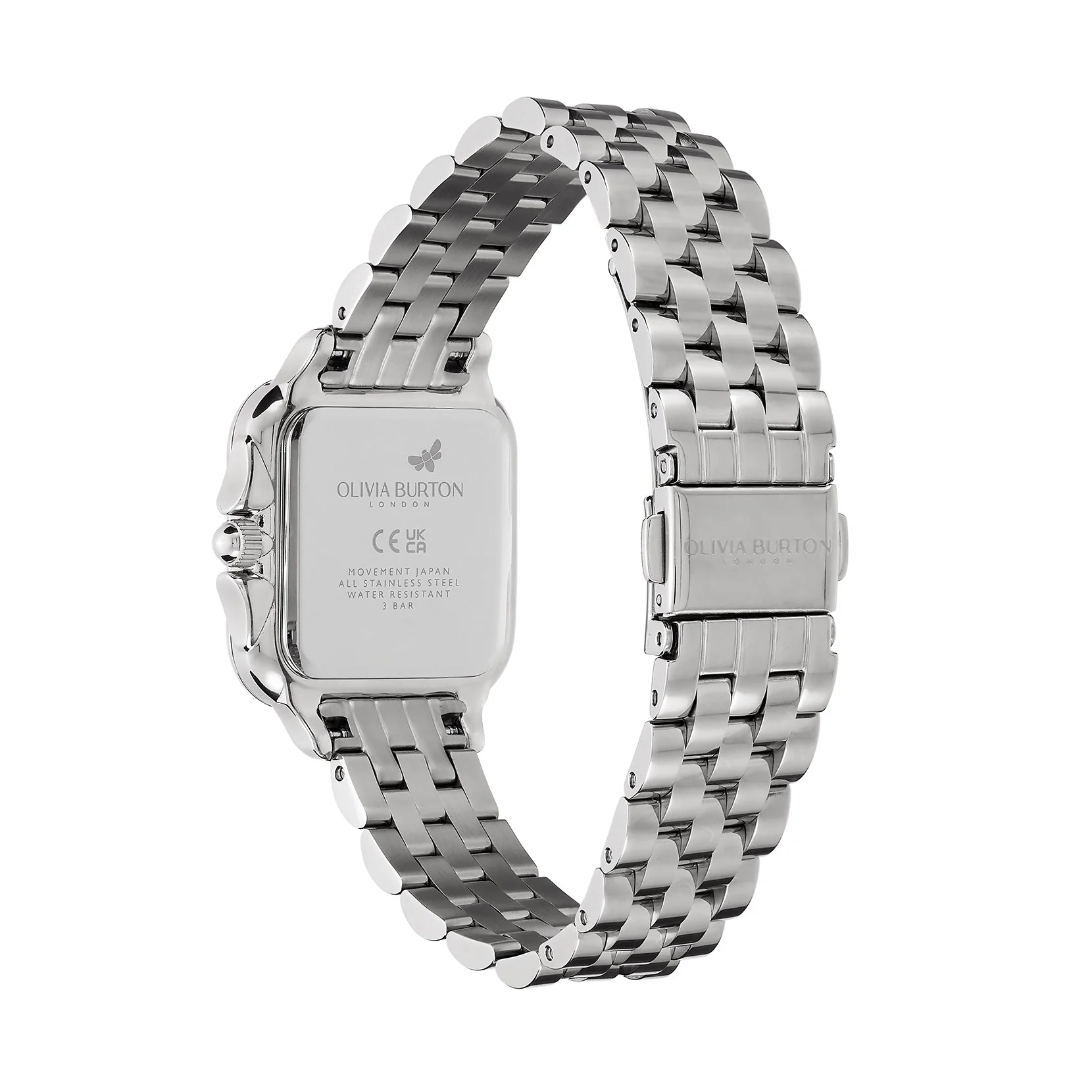 Olivia Burton Silver Grosvenor Square Dial Watch - Image 6