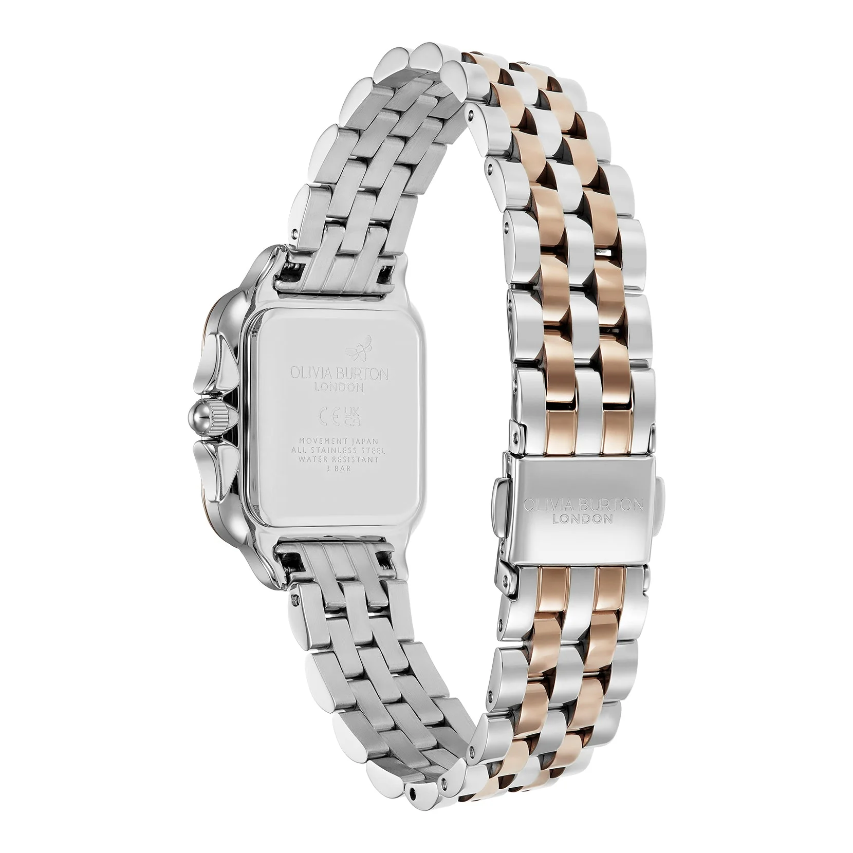Olivia Burton Silver & Carnation Grosvenor White Dial Watch - Image 6