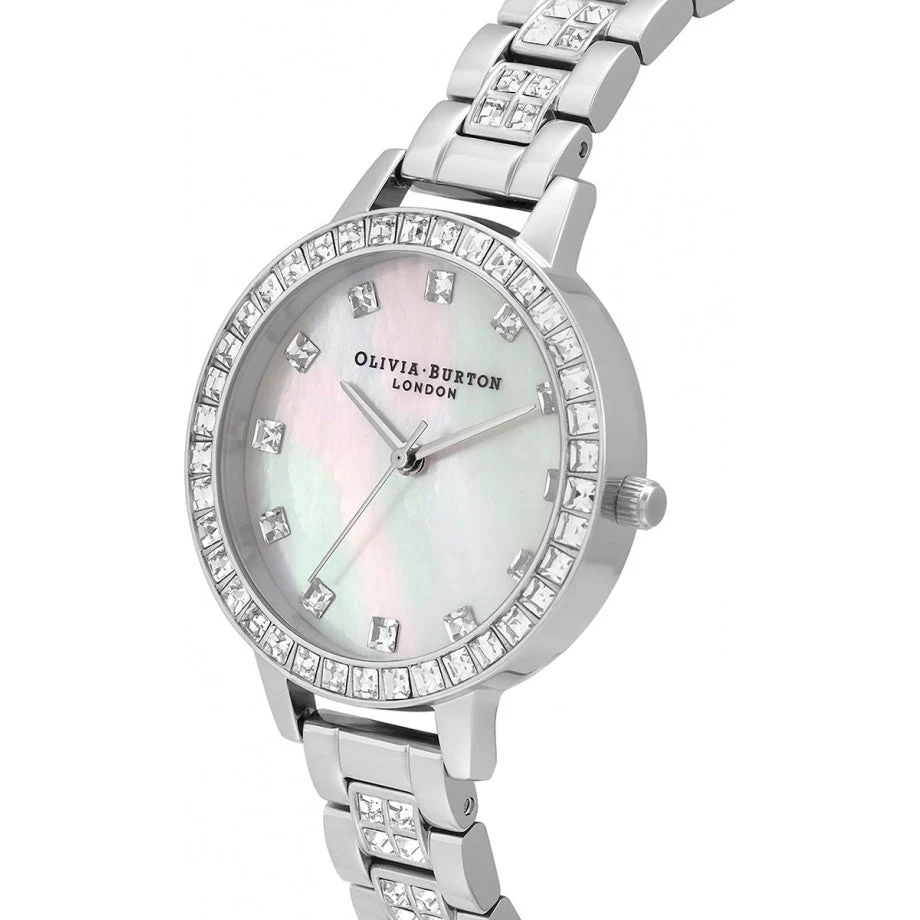 Olivia Burton Silver Demi Treasure Mother of Pearl Watch - Image 3