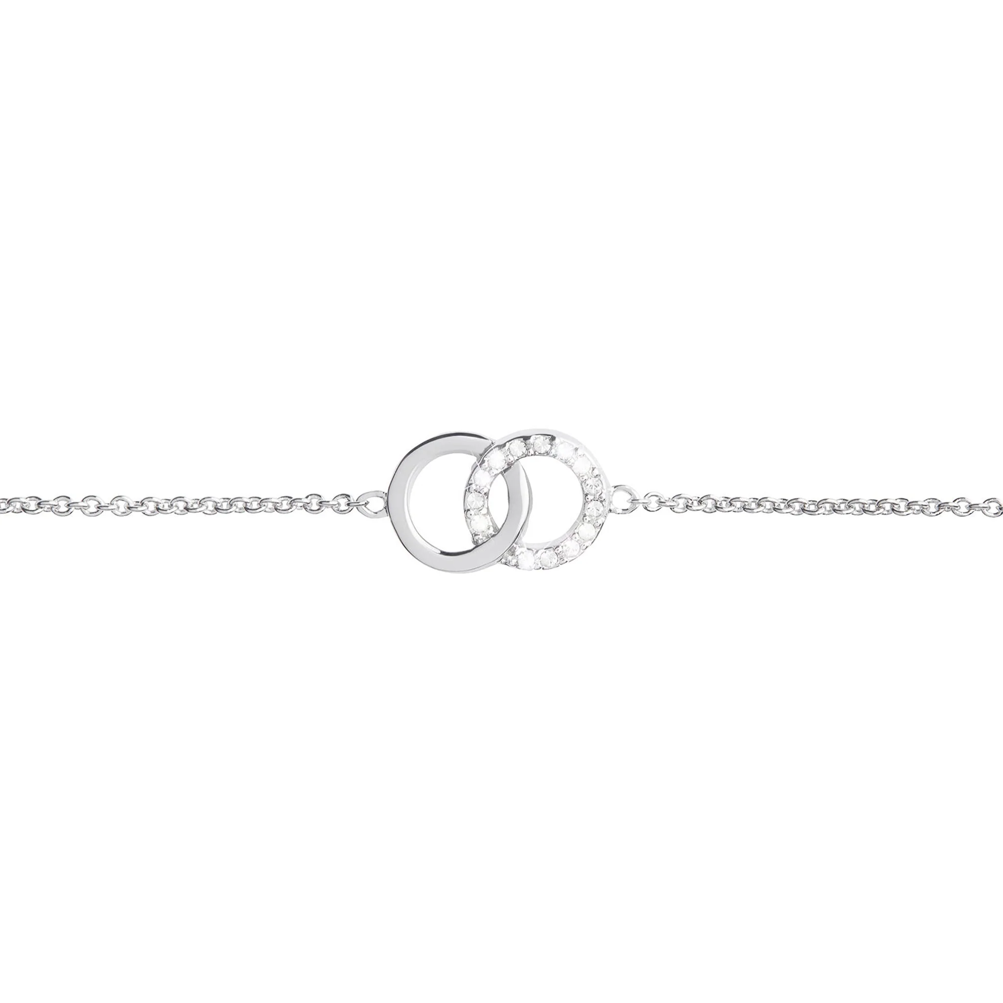 Olivia Burton Silver Bejewelled Interlink Chain Bracelet - Image 3