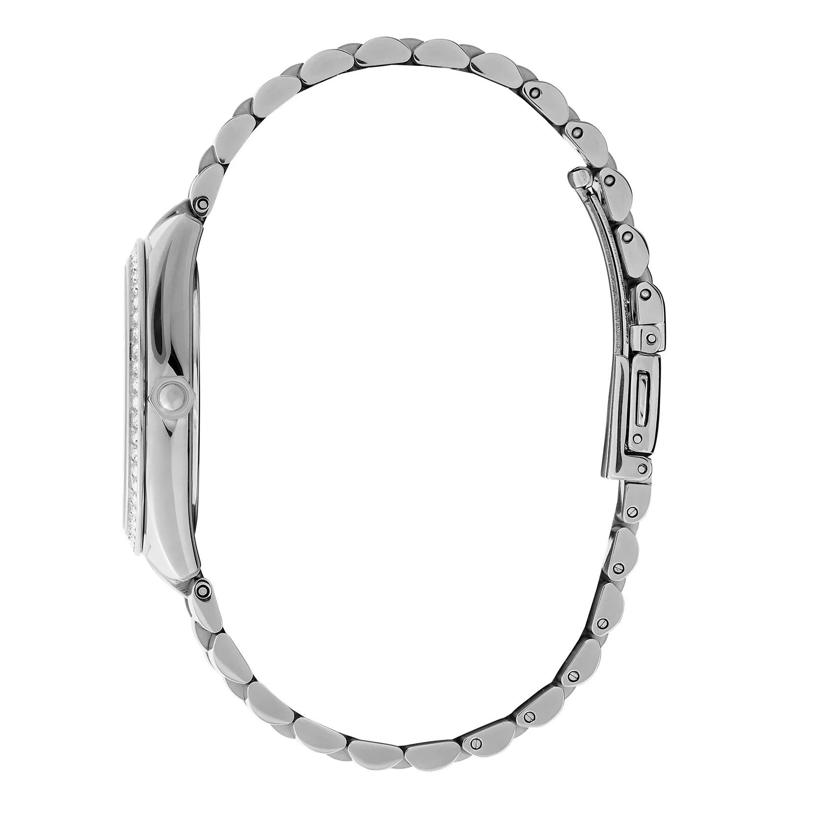 Olivia Burton Silver & Rose Sunray Dial Watch - Image 4