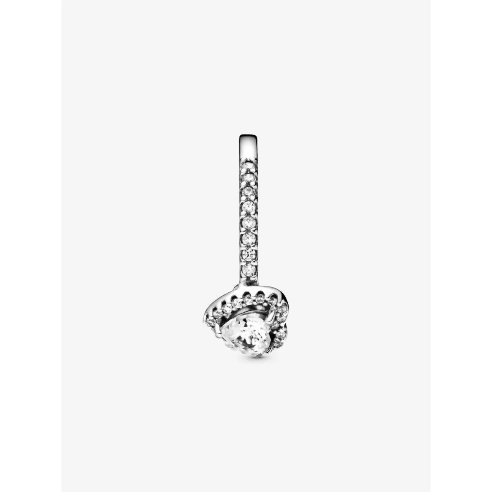 Pandora Silver Elevated Heart Ring - Image 5