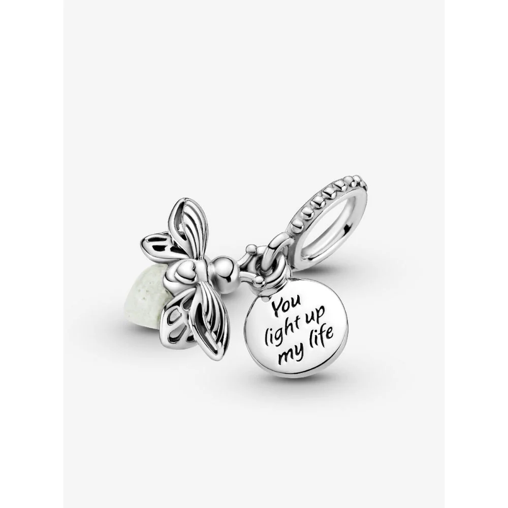 Pandora Silver Glow - In - The - Dark Firefly Dangle Charm - Image 5