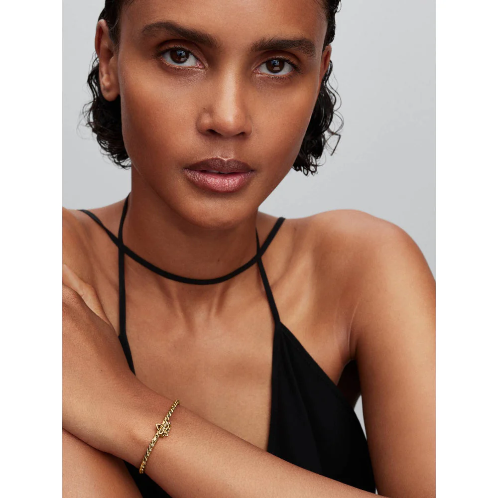 Pandora Gold Butterfly Openwork Charm - Image 2
