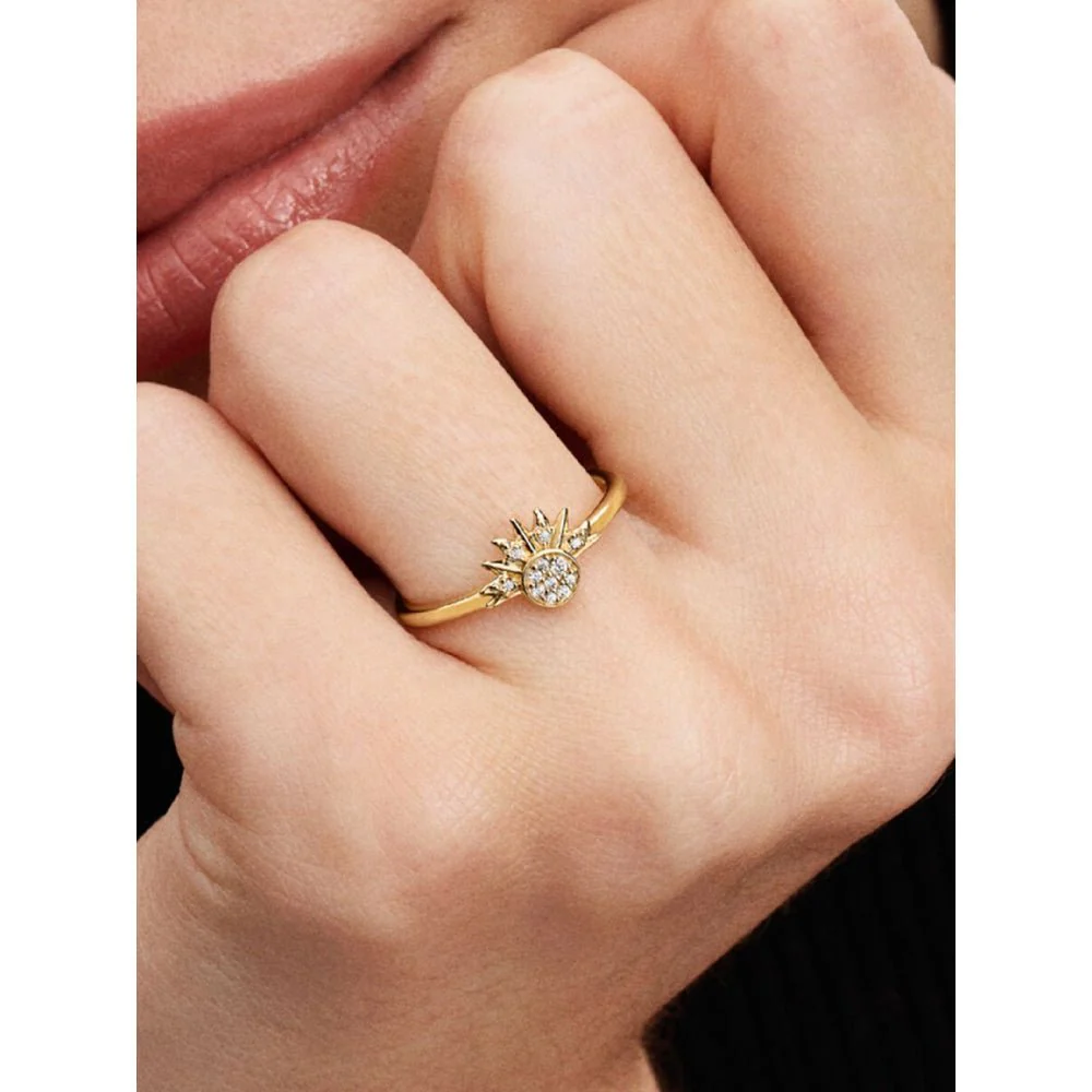Pandora
Gold Plated Celestial Sparkling Sun Ring - Image 2