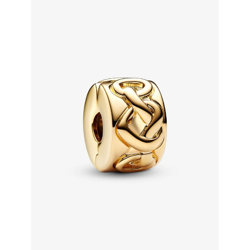 Pandora
Gold Plated Knotted Hearts Clip Charm