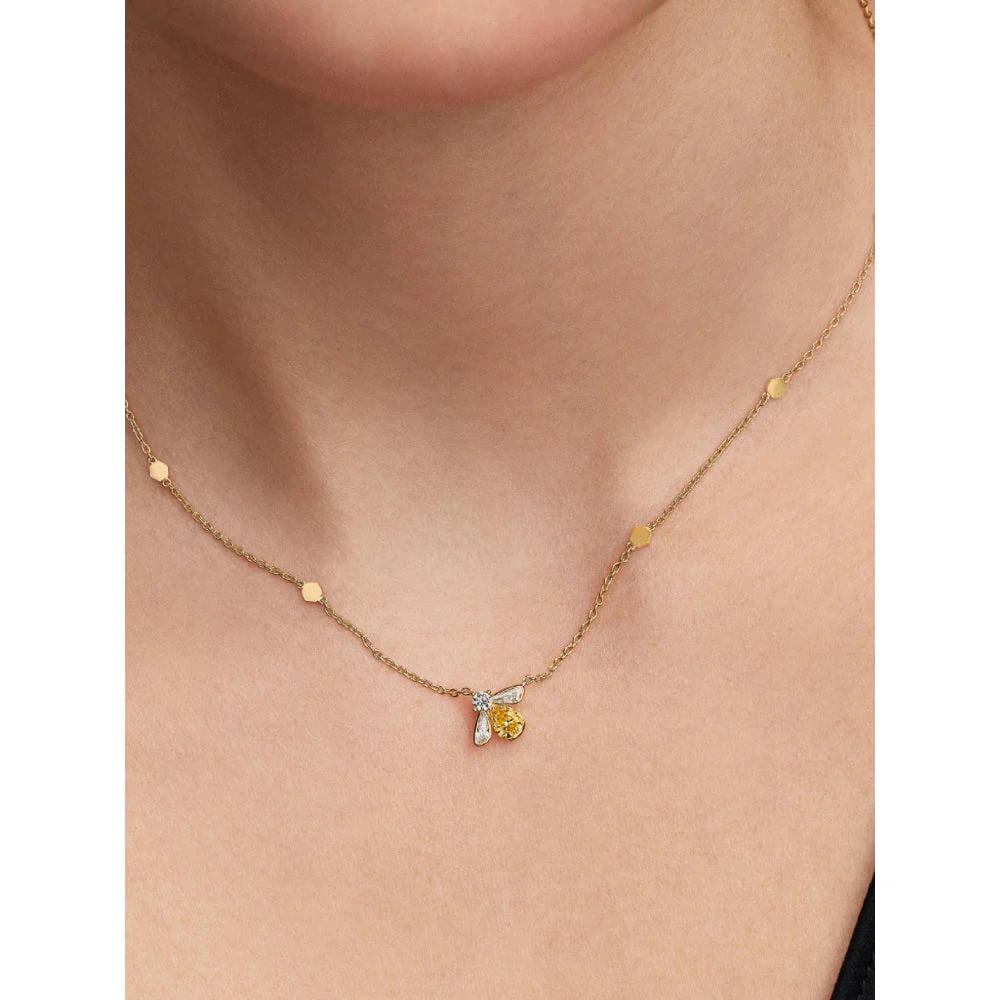 Pandora Gold Honey Bee Pendant Necklace - Image 2