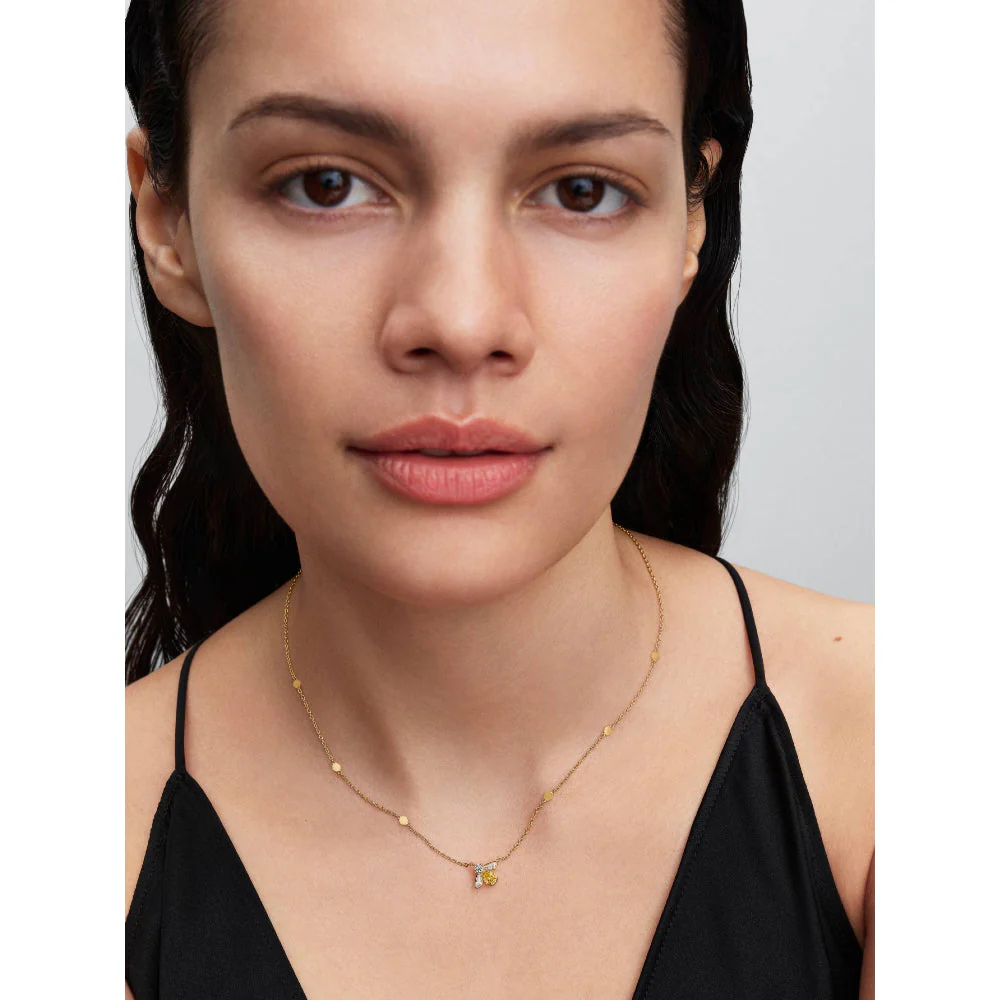Pandora Gold Honey Bee Pendant Necklace - Image 3