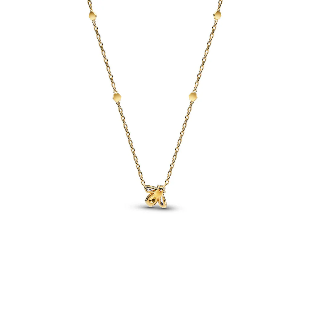 Pandora Gold Honey Bee Pendant Necklace - Image 6