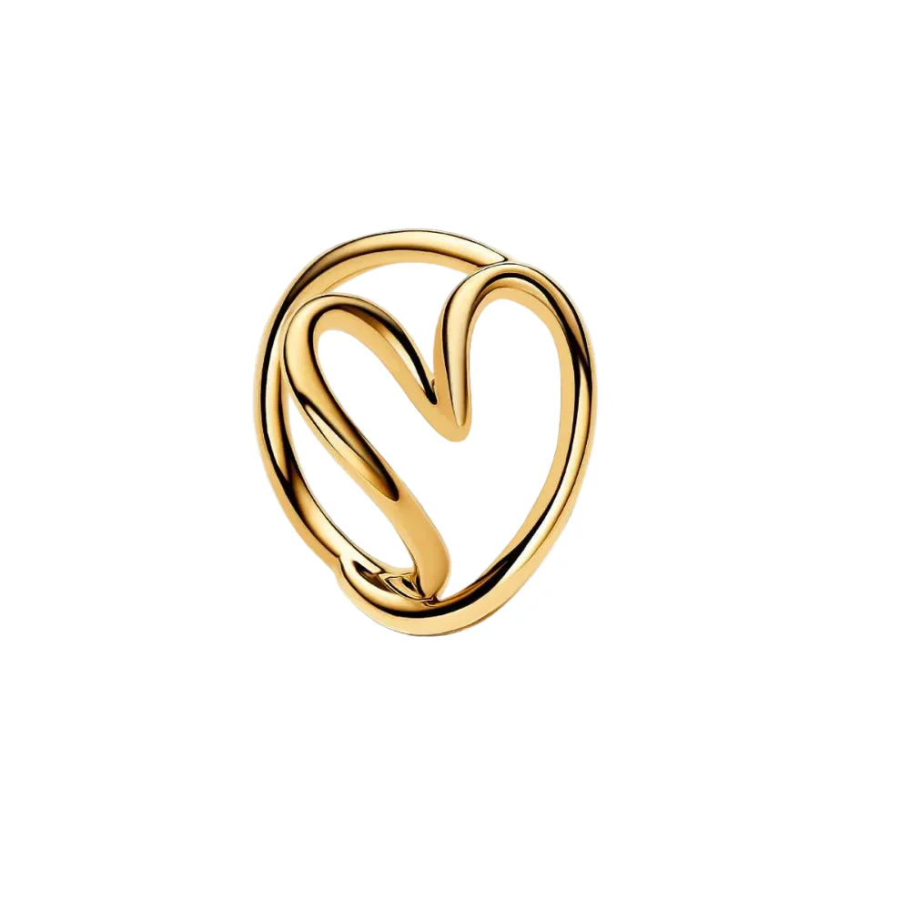Pandora
Gold Plated Organically Shaped Heart Ring