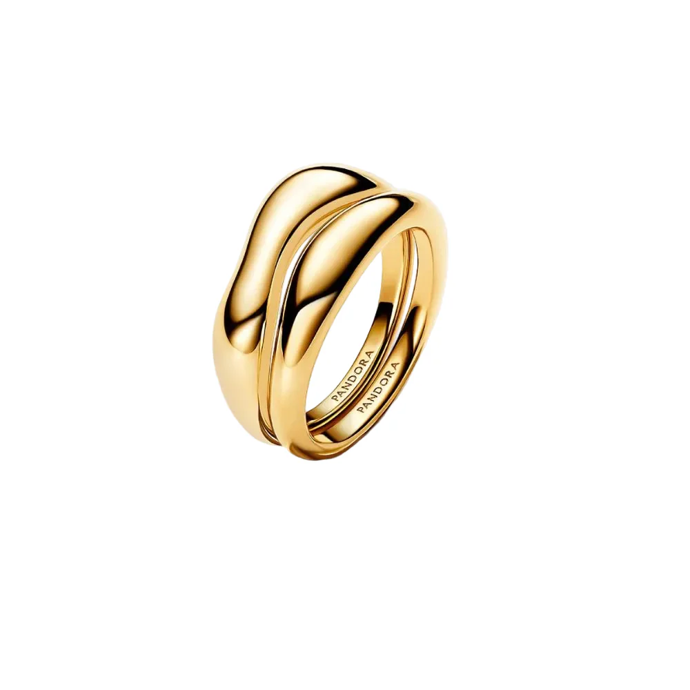 Pandora
Gold Plated Organically Shaped Stacking Rings