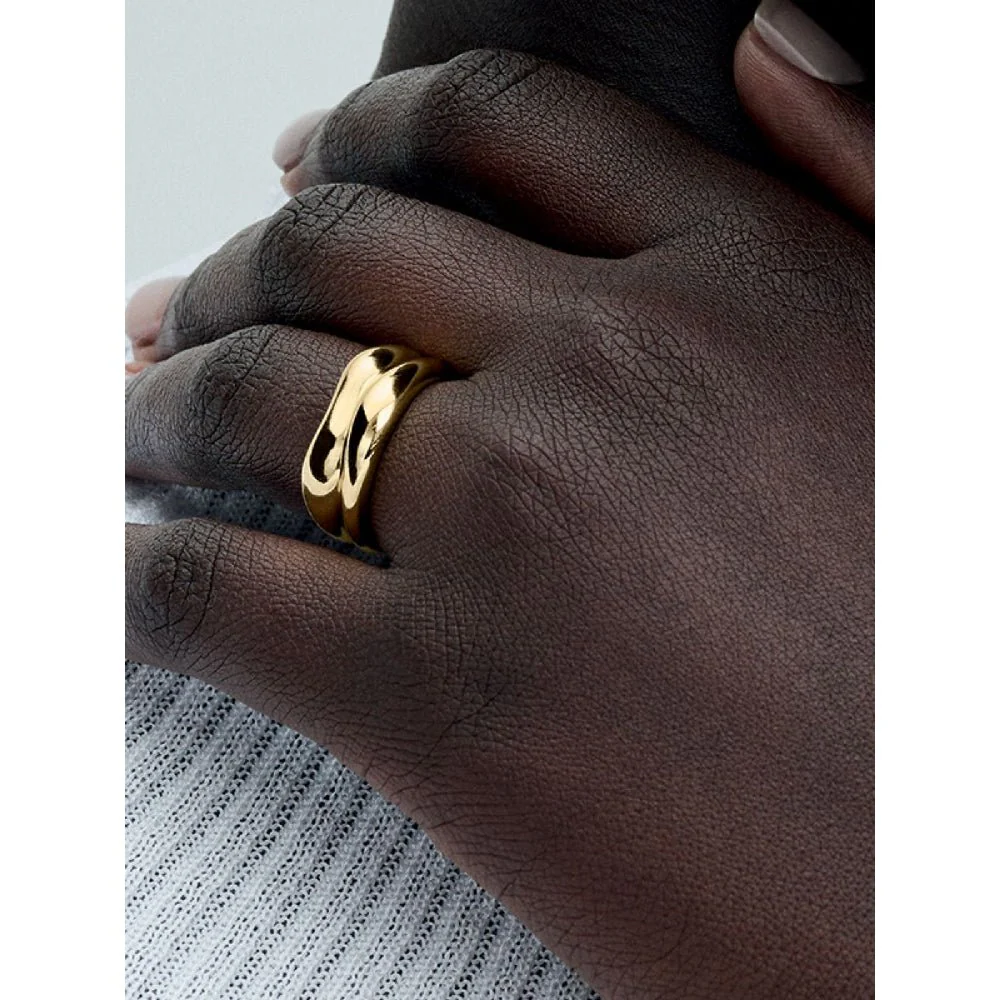 Pandora
Gold Plated Organically Shaped Stacking Rings - Image 3