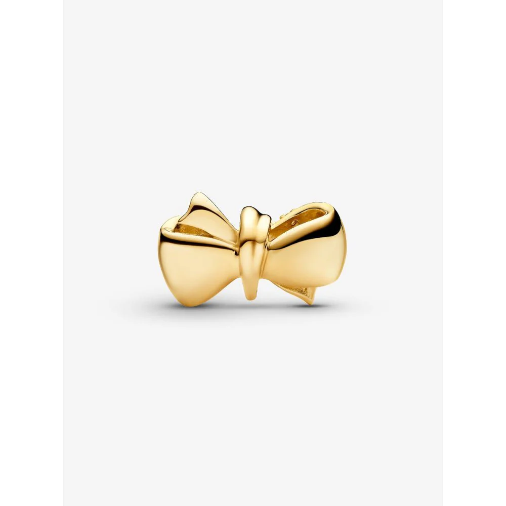 Pandora 
Gold Plated Sparkling Bow Charm - Image 4