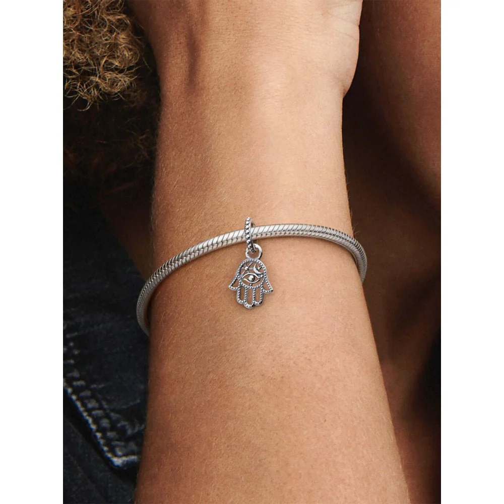 Pandora Silver Protective Hamsa Hand Dangle Charm - Image 2
