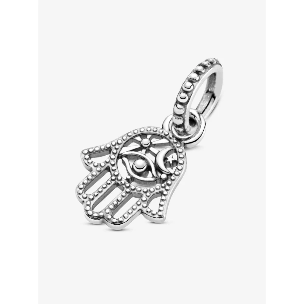 Pandora Silver Protective Hamsa Hand Dangle Charm - Image 5