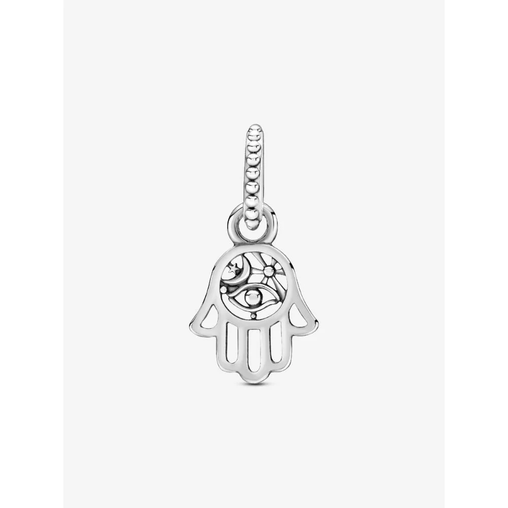 Pandora Silver Protective Hamsa Hand Dangle Charm - Image 6