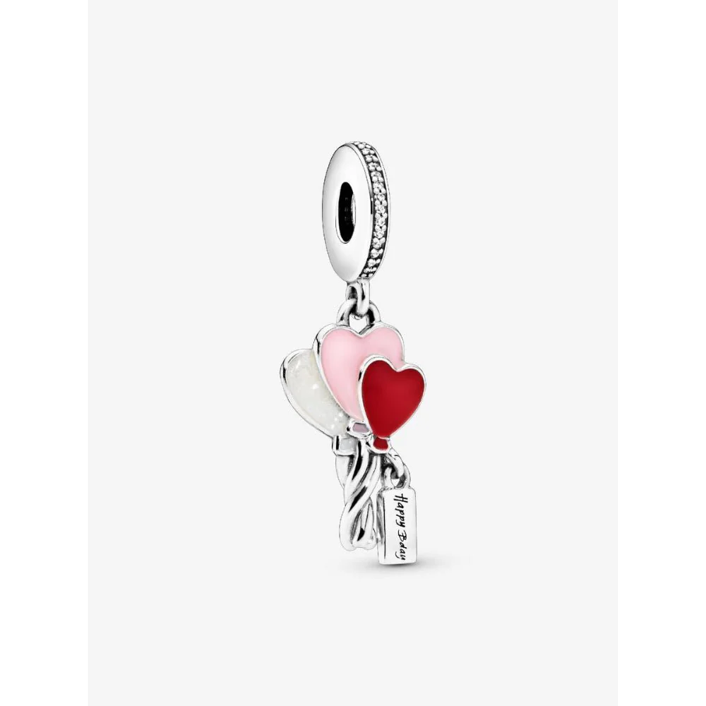 Pandora Silver Happy Bday Balloon Dangle Charm