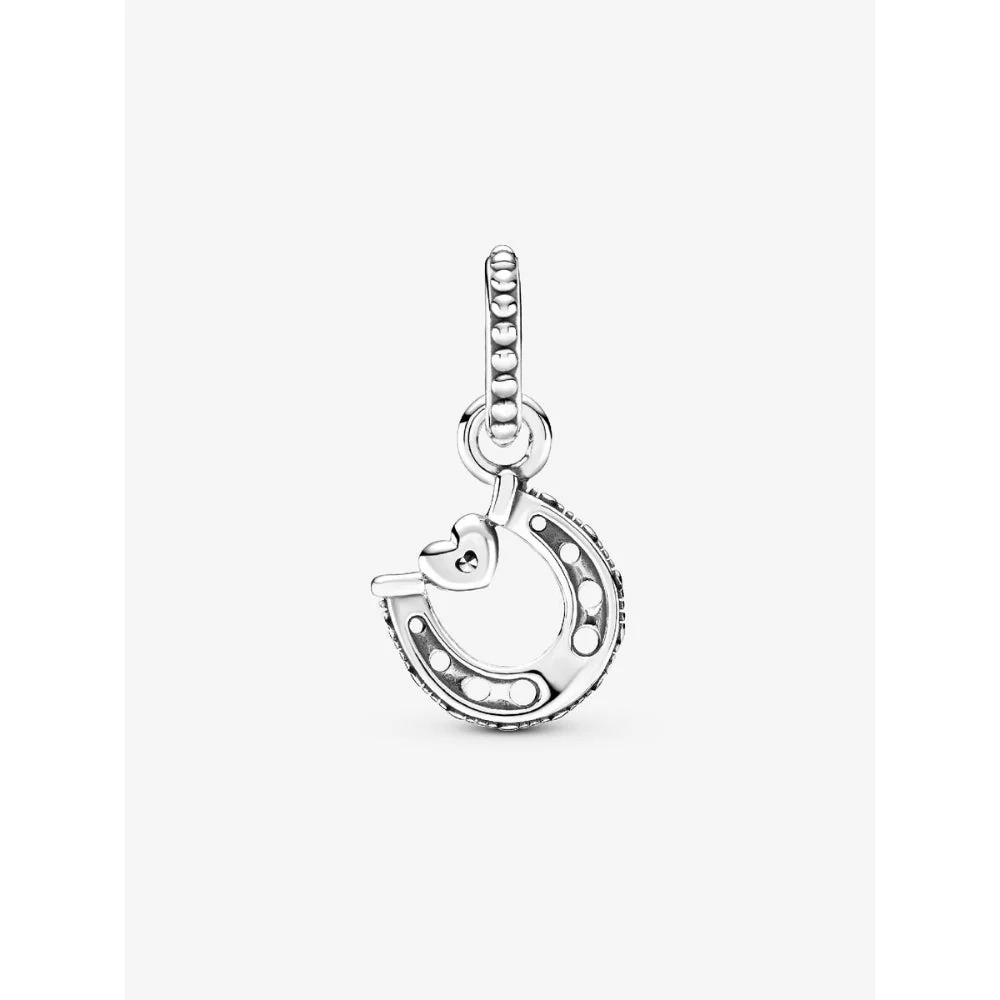 Pandora Silver Good Luck Horseshoe Dangle Charm - Image 5
