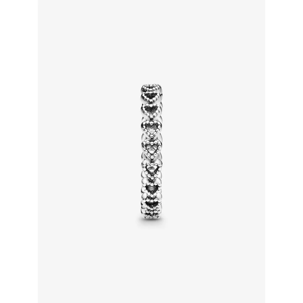Pandora Silver Band of Hearts Ring - Image 6