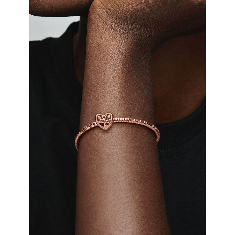 Pandora
Rose Gold Plated Openwork Family Tree Heart Charm - Image 2