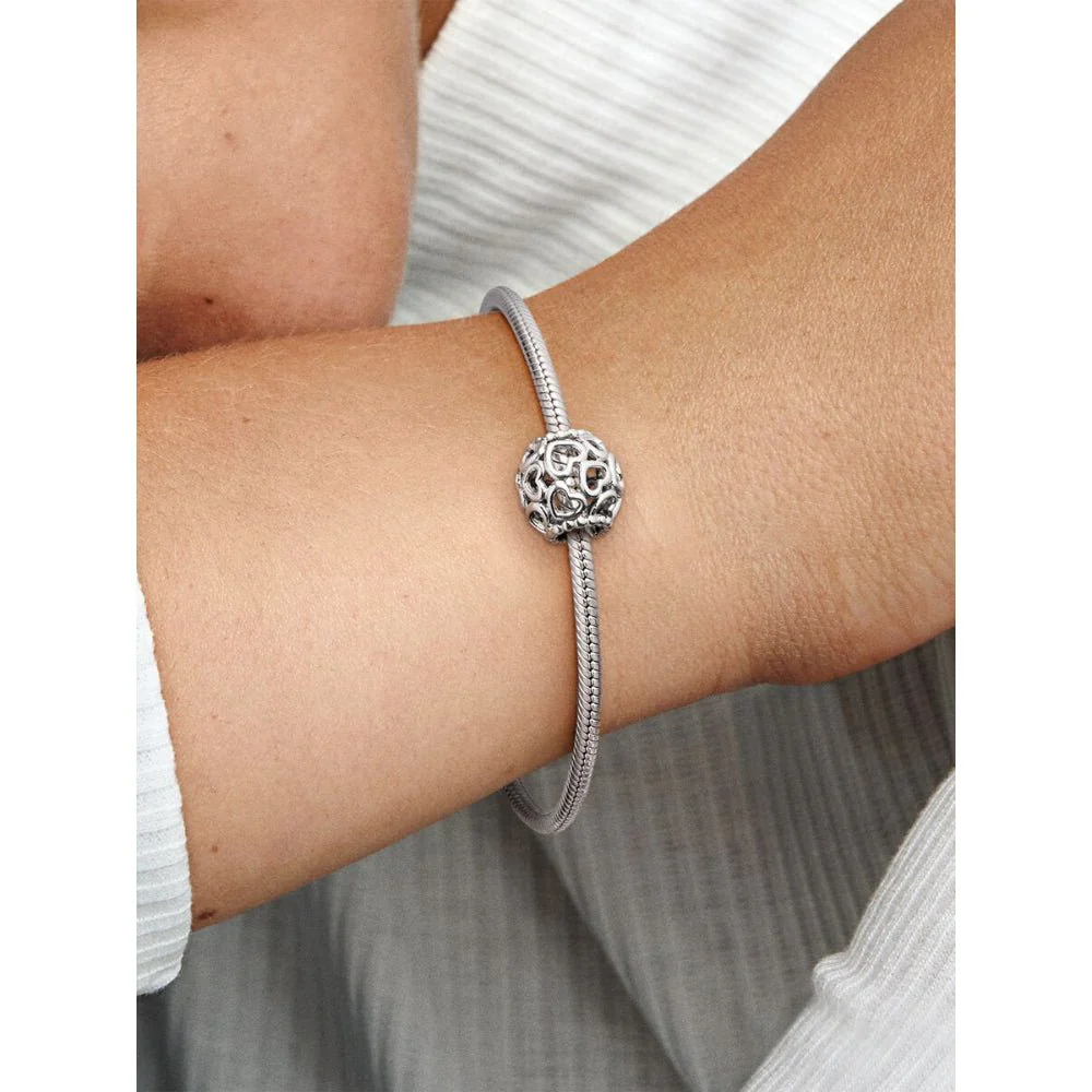 Pandora Silver Hearts All Over Charm - Image 2