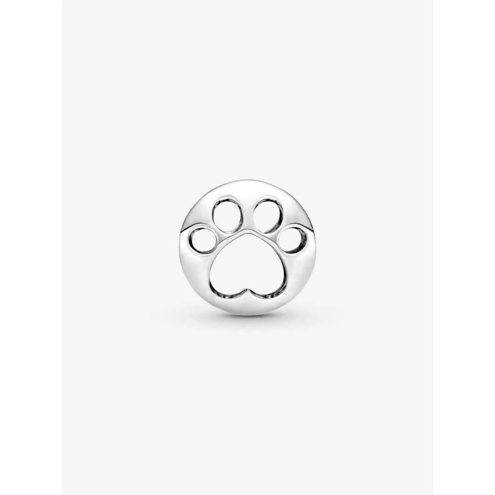 Pandora Silver Openwork Paw Print Charm - Image 4