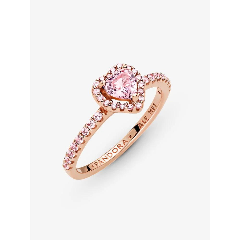 Pandora
Rose Gold Plated Sparkling Elevated Heart Ring - Image 4