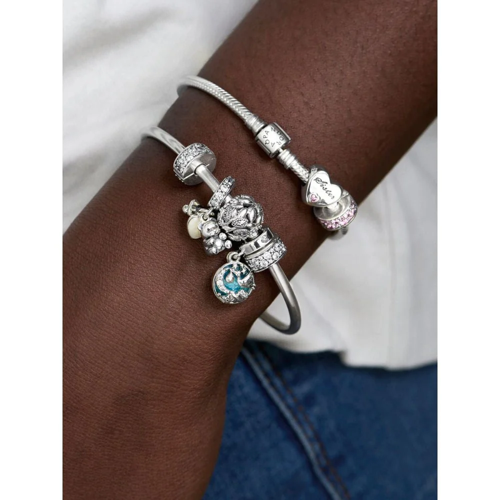 Pandora Silver Clear Pave Clip Charm - Image 3