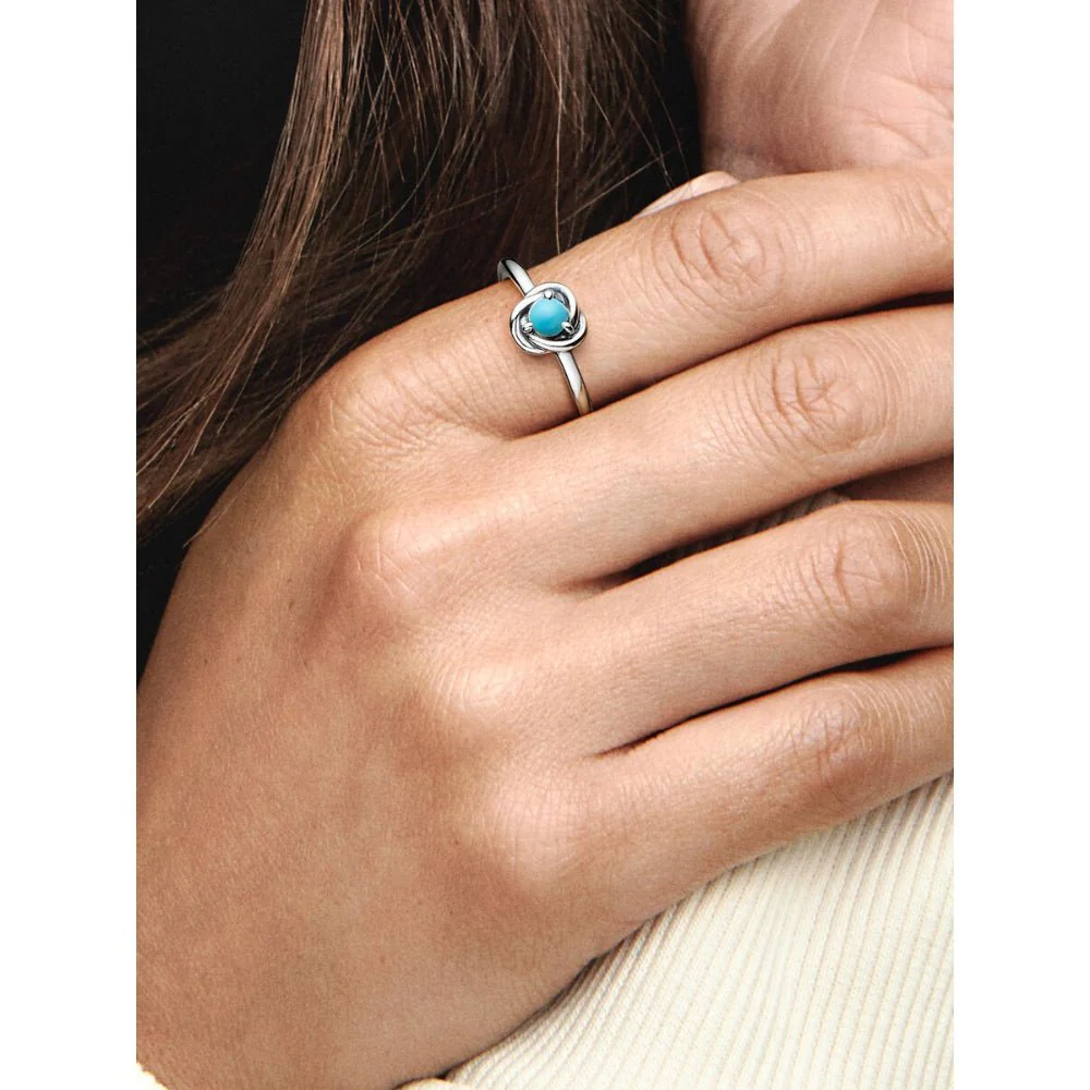 Pandora Silver December Birthstone Eternity Circle Ring - Image 2