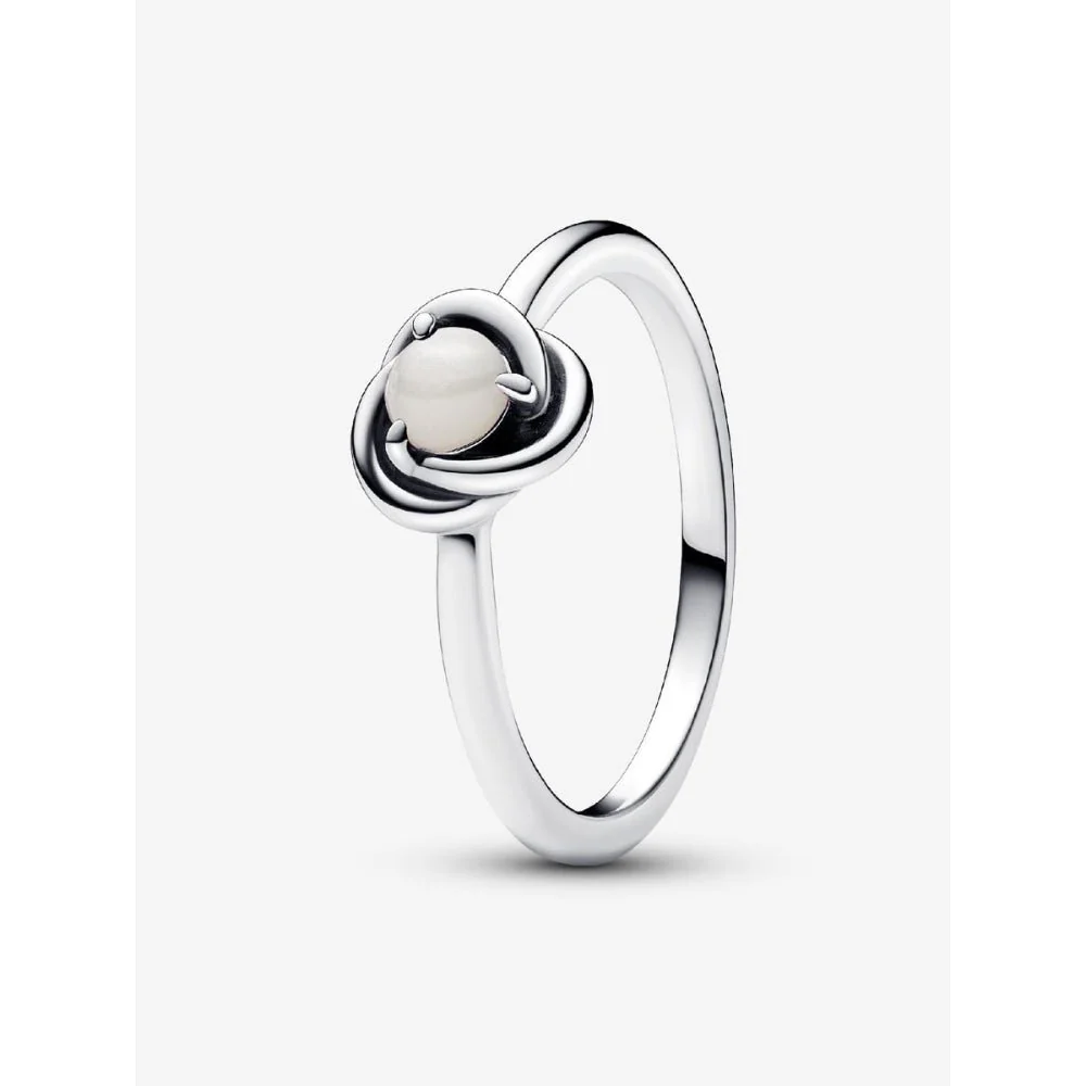 Pandora Silver June Birthstone Eternity Circle Ring