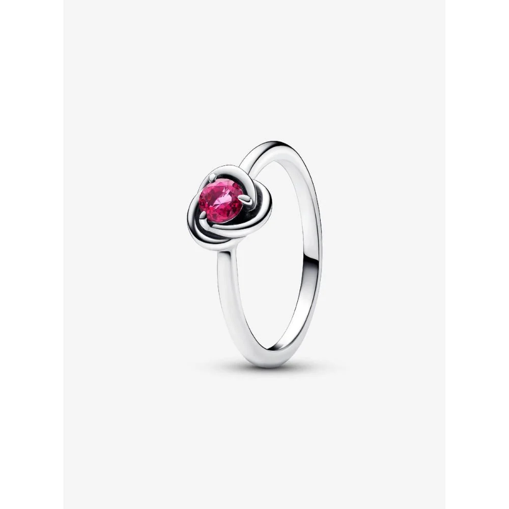 Pandora Silver October Birthstone Eternity Circle Ring