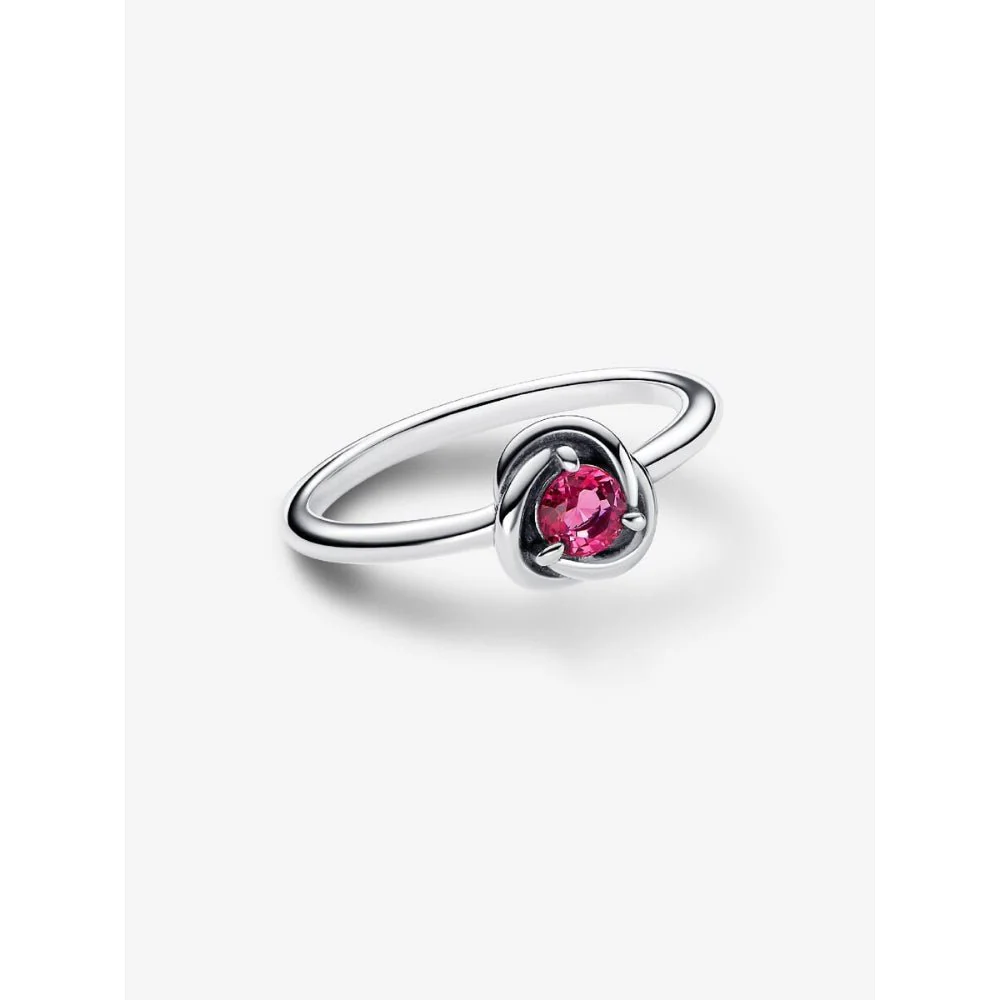 Pandora Silver October Birthstone Eternity Circle Ring - Image 4