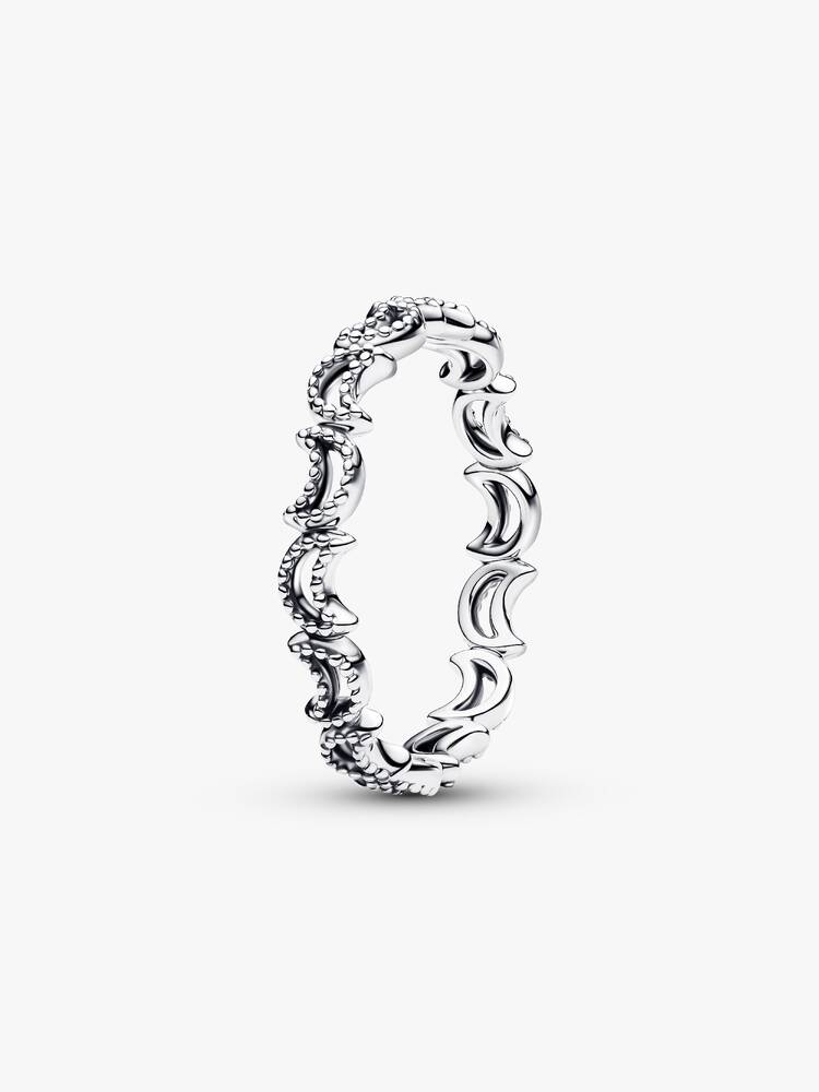 Pandora Silver Crescent Moon Ring - Image 2