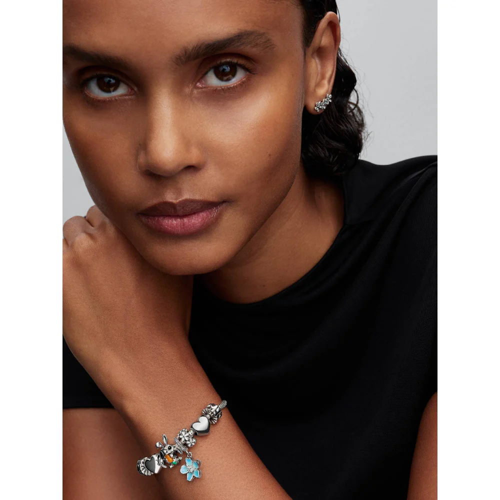 Pandora Silver Disney Stitch Easter Bunny Charm - Image 3