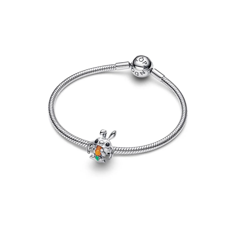 Pandora Silver Disney Stitch Easter Bunny Charm - Image 6