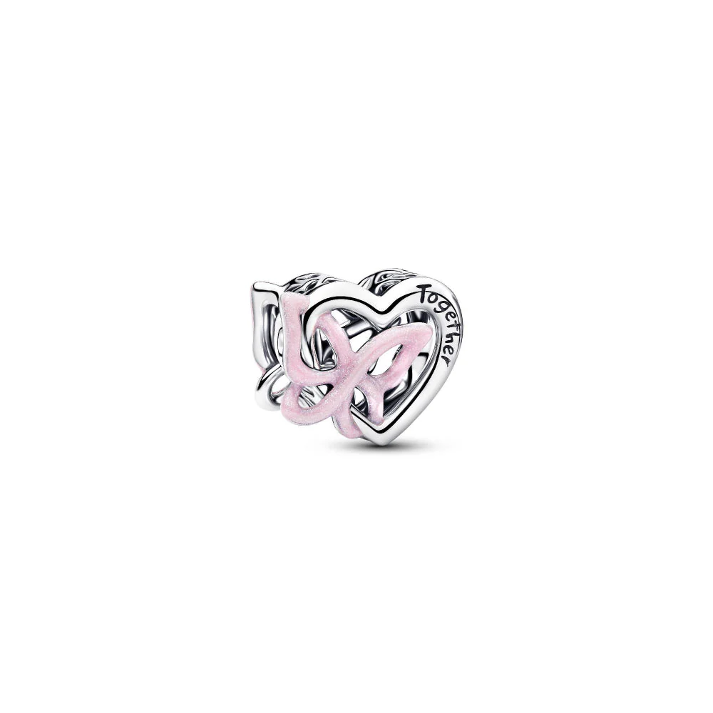 Pandora Silver Entwined Heart & Butterfly Charm