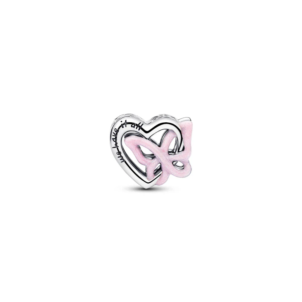 Pandora Silver Entwined Heart & Butterfly Charm - Image 4