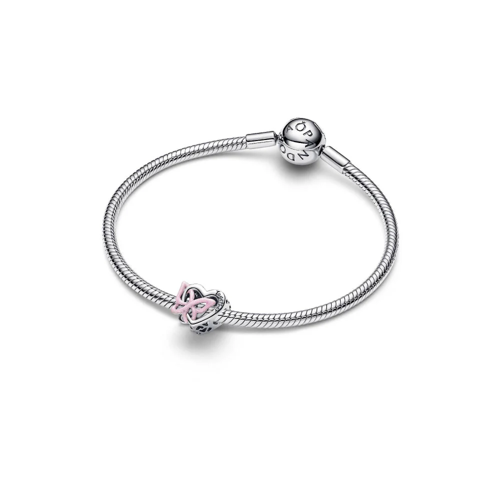 Pandora Silver Entwined Heart & Butterfly Charm - Image 5