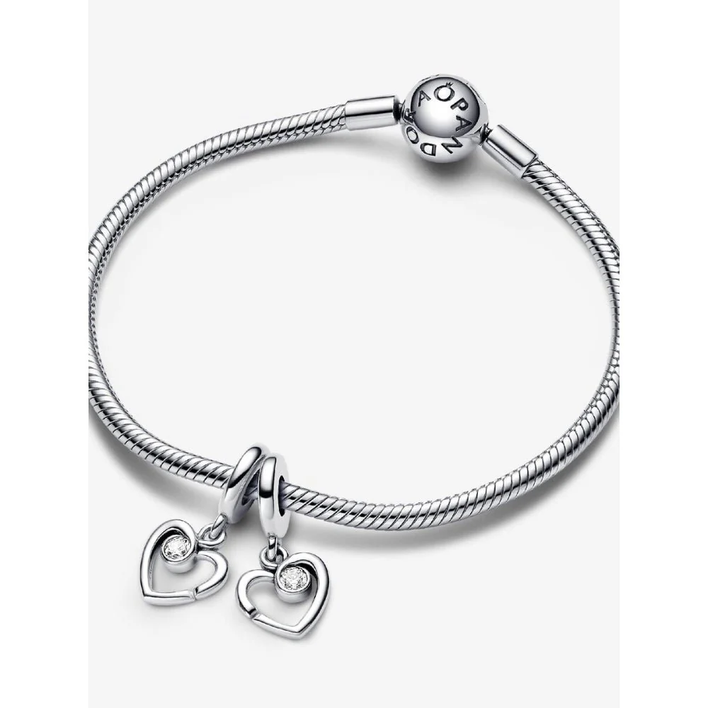 Pandora Silver Forever & Always Splittable Dangle Charm - Image 5