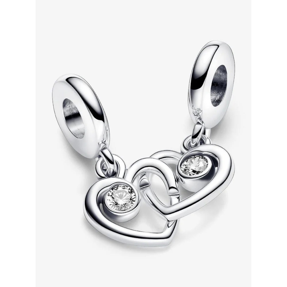Pandora Silver Forever & Always Splittable Dangle Charm - Image 6